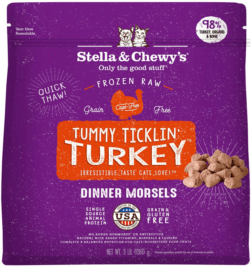 Stella & Chewys Tummy Ticklin’ Turkey Frozen Raw Dinner Morsels